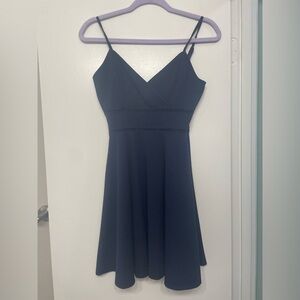 Navy blue Homecoming/Formal Dress with waistband detailing